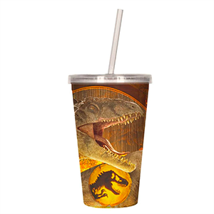Vaso Lenticular 3D Jurassic World Dominion de 500 ml