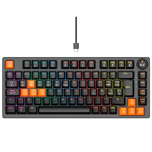 GAME KX-WMINI Teclado Gaming Mecánico Mini RGB USB+BT+2.4Ghz