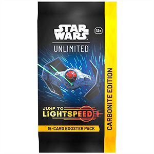 Sobre de cartas Star Wars Unlimited:Jump to Lightspeed Carbonite Edition Boosters