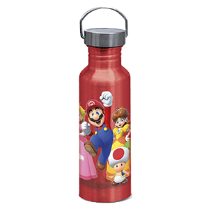 Botella de aluminio con asa Super Mario de 800 ml