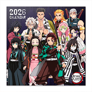 Calendario 2026 Demon Slayer 30x30 cm
