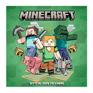 Calendario 2026 Minecraft 30x30 cm