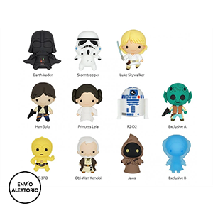 Colgante 3D Star Wars Series 1 para Mochilas y bolsos (surtido)