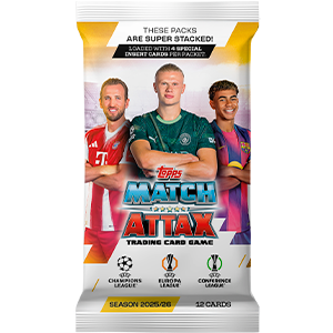Sobre de cartas Match Attax UCL 2025-26