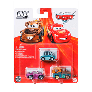 Pack de 3 Vehiculos Disney Pixar Cars Minis (surtido)
