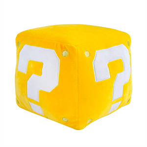 Peluche Super Mario Mocchi Mocchi Question Block de 22 cm