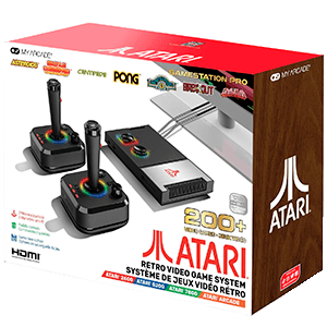 Consola Retro Gamestation Pro Atari + 2 sticks inalambricos e iluminacion RGB (200 juegos incluidos)