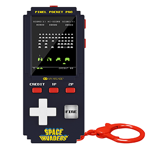 Consola retro portátil Pixel Pocket Pro Space Invaders