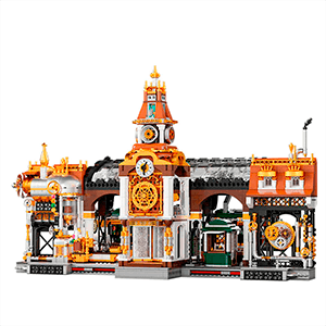Set de construccion Steampunk Railway Station de 37 cm