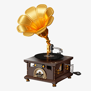 Set de Construccion Retro Phonograph de 34 cm