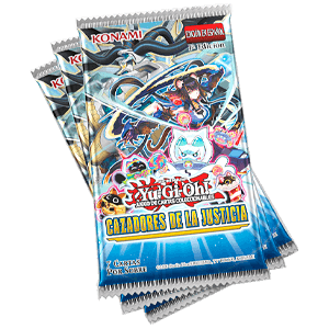 Pack De Cartas Yu-Gi-Oh! JCC Cazadores de la Justicia - pack 3 sobres