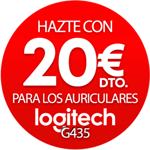 Cupón 20€ para Logitech G435