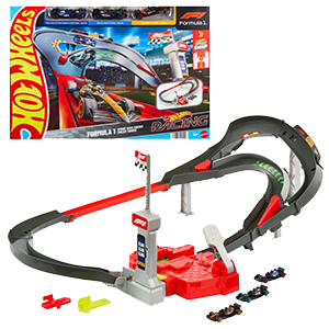 Pista Hot Wheels Racing F1 + 3 vehiculos