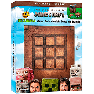 Una Película de Minecraft 4K + BD Edición Coleccionista Mesa de Trabajo