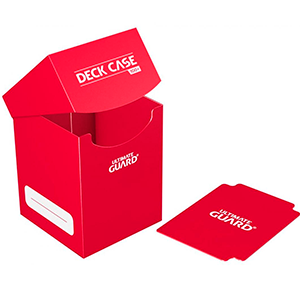 Caja de almacenaje para 100 cartas Ultimate Guard Deck Case de color rojo