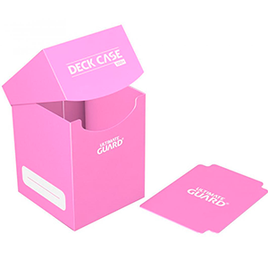 Caja de almacenaje para 100 cartas Ultimate Guard Deck Case de color rosa
