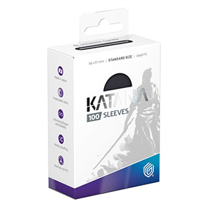 Fundas para cartas Ultimate Guard Katana Sleeves Tamaño Standard de color negro (100 uds)