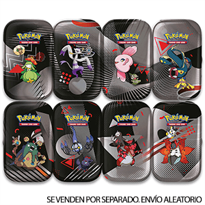 Mini Lata Pokemon Escarlata y Púrpura: Fulgor Negro y Llama Blanca (Castellano) para Merchandising en GAME.es