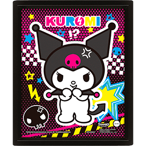 Póster 3D  Kuromi Punky