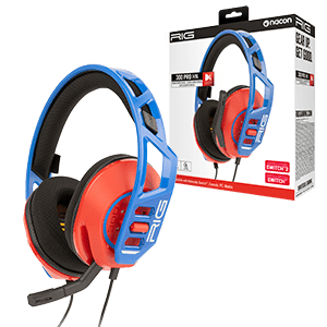 Auriculares Gaming RIG 300 Rojo y Azul