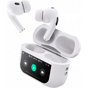 Auriculares True Wireless con Pantalla - Blanco