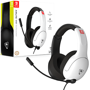 Auriculares Turtle Beach Airlite Fit Licenciado Nintendo - Blanco y Negro
