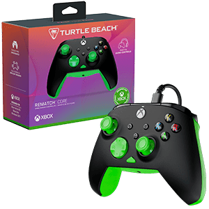 Mando con Cable Turtle Beach Rematch Core Licenciado Xbox - Negro y Verde