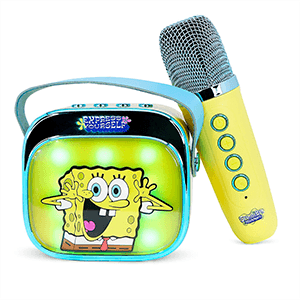 Altavoz bluetooth LED con microfono Karaoke Bob Esponja