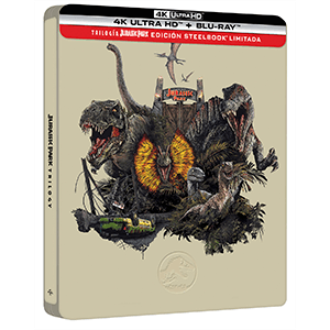 Trilogía Jurassic Park 4K + BD Edición Steelbook Trilogía Jurassic Park 4K + BD Edición Steelbook