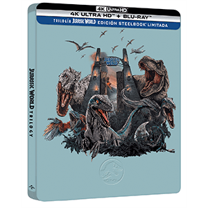 Trilogía Jurassic World 4K + BD Edición Steelbook Trilogía Jurassic World 4K + BD Edición Steelbook
