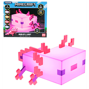 Lampara Minecraft Axolotl de 21 cm para Merchandising en GAME.es