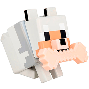 Lampara LED Minecraft Wolf GloBuddies de 14 cm para Merchandising en GAME.es
