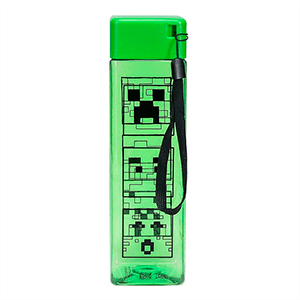 Botella cuadrada de plastico Minecraft Creeper de 500 ml para Merchandising en GAME.es