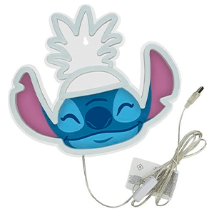 Luz de neon LED para pared Disney Stitch de 24 cm