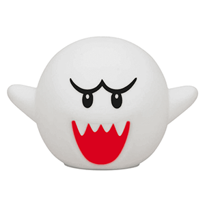 Lámpara recargable SquishyGlo Super Mario Boo de 14 cm para Merchandising en GAME.es