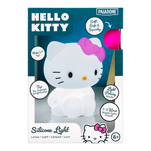 Lampara de silicona recargable Hello Kitty SquishyGlo de 15 cm