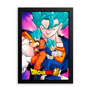 Lamina enmarcada con iluminacion LED Dragon Ball Super 28x20 cm