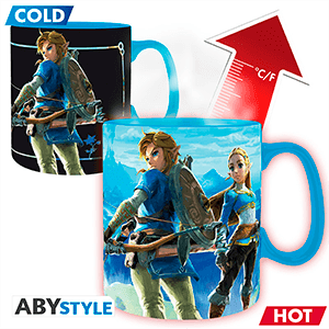 Taza Termosensible The Legend Of Zelda Breath the Wild de 460ml
