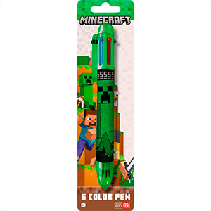 Boligrafo de 6 colores Minecraft