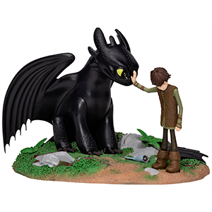 Figura Como Entrenar a tu Dragón Desdentao and Hiccup de 15 cm