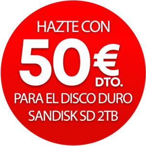 Cupón 50€ para Sandisk SSD 2TB PS5