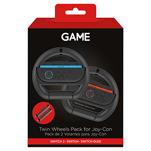 GAME GM-34995 Pack de 2 Volantes negros para Joy-Con Switch2 para Nintendo Switch 2 en GAME.es