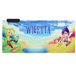 Alfombrilla gaming con iluminacion RGB para ratón Wigetta tamaño XXL