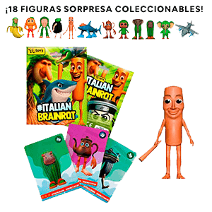 Sobre Figura + 3 Cartas coleccionables Italian Brainrot (surtido)