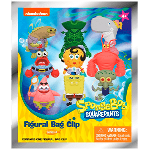 Colgante 3D Bob Esponja Series 4 para Mochilas y bolsos (surtido)