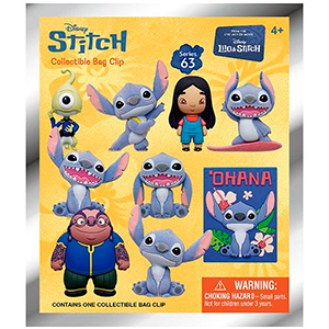 Colgante 3D Disney Stitch Movie Series 1 para Mochilas y bolsos (surtido)
