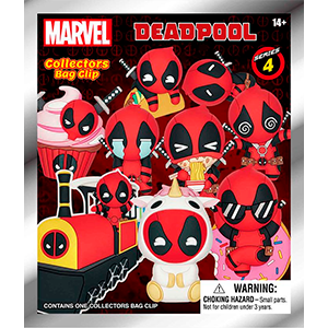 Colgante 3D Marvel Deadpool Series 4 para Mochilas y bolsos (surtido)