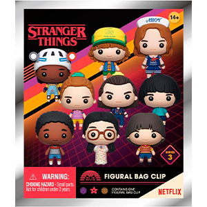 Colgante 3D Stranger Things Series 3 para Mochilas y bolsos (surtido)
