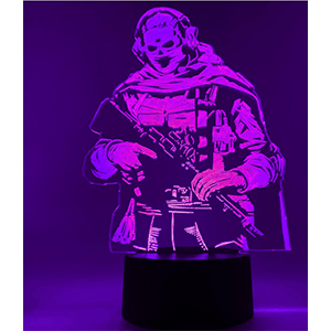 Lámpara decorativa Call of Duty Ghost Gun
