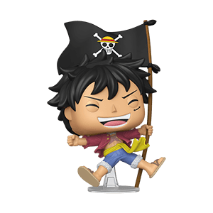 Figura POP Vinyl: One Piece Monkey D. Luffy con bandera
